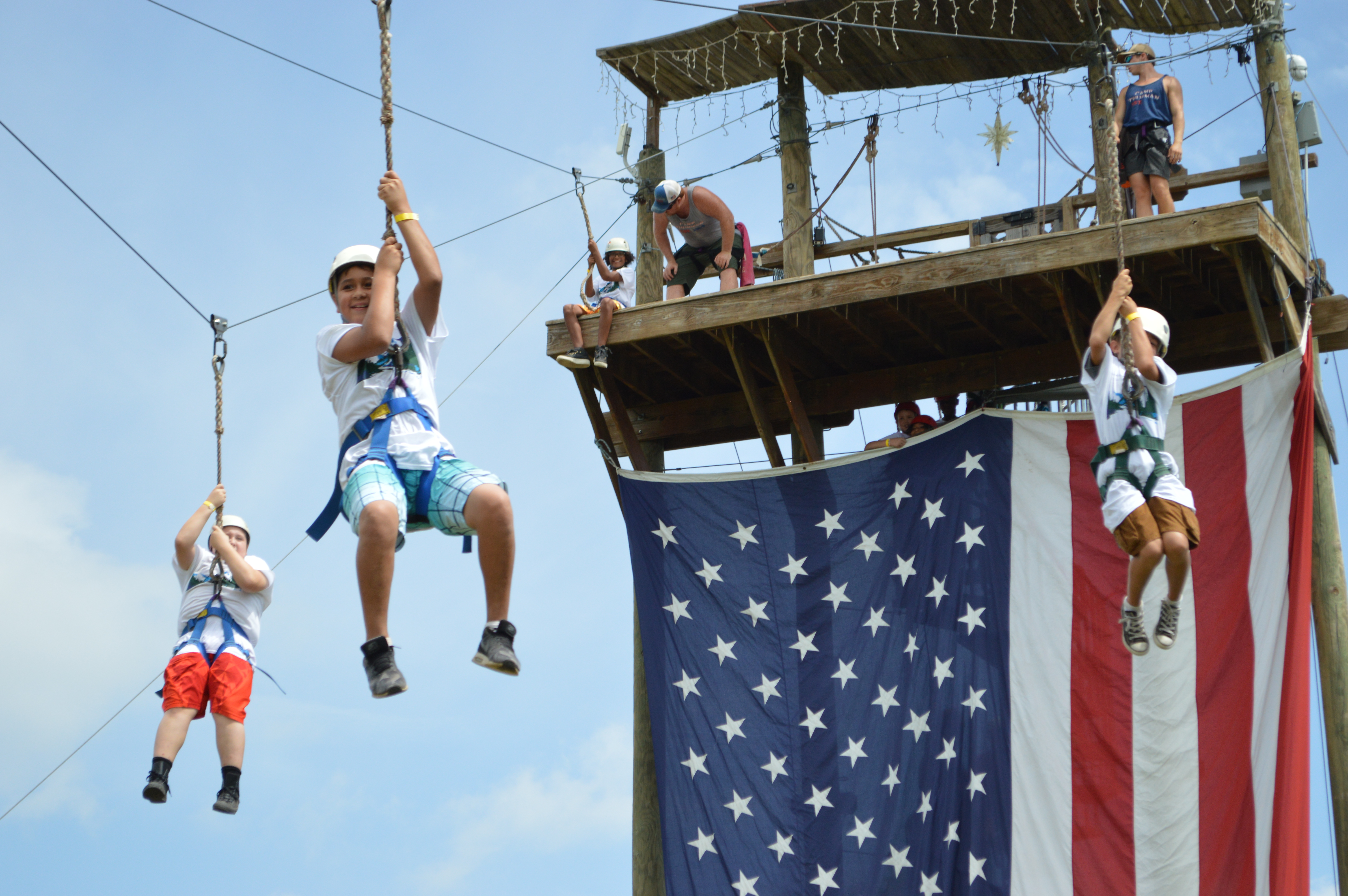 Zip lines are so much fun, and always a part of Mission Arlington camps. Thank you Camp Thurman for your partnership.